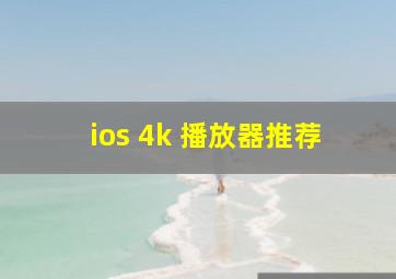 ios 4k 播放器推荐